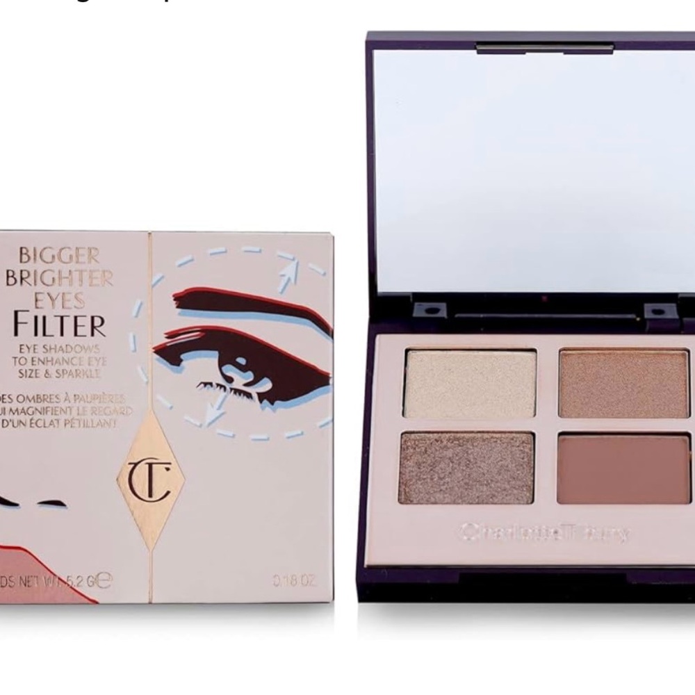 Brand new!Charlotte Tilbury Bigger Brighter Eyes Filter Palette - Neutral Shades